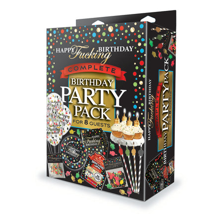 Happy F**king Birthday Complete Party Pack - Party Set for 8 People buy online Australia
