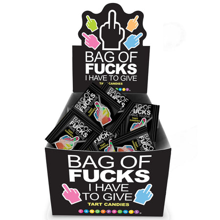 Bag Of Fucks I Have To Give - Display - Fruit Flavoured Lollies - Counter Display of 100 Mini Packs buy online Australia