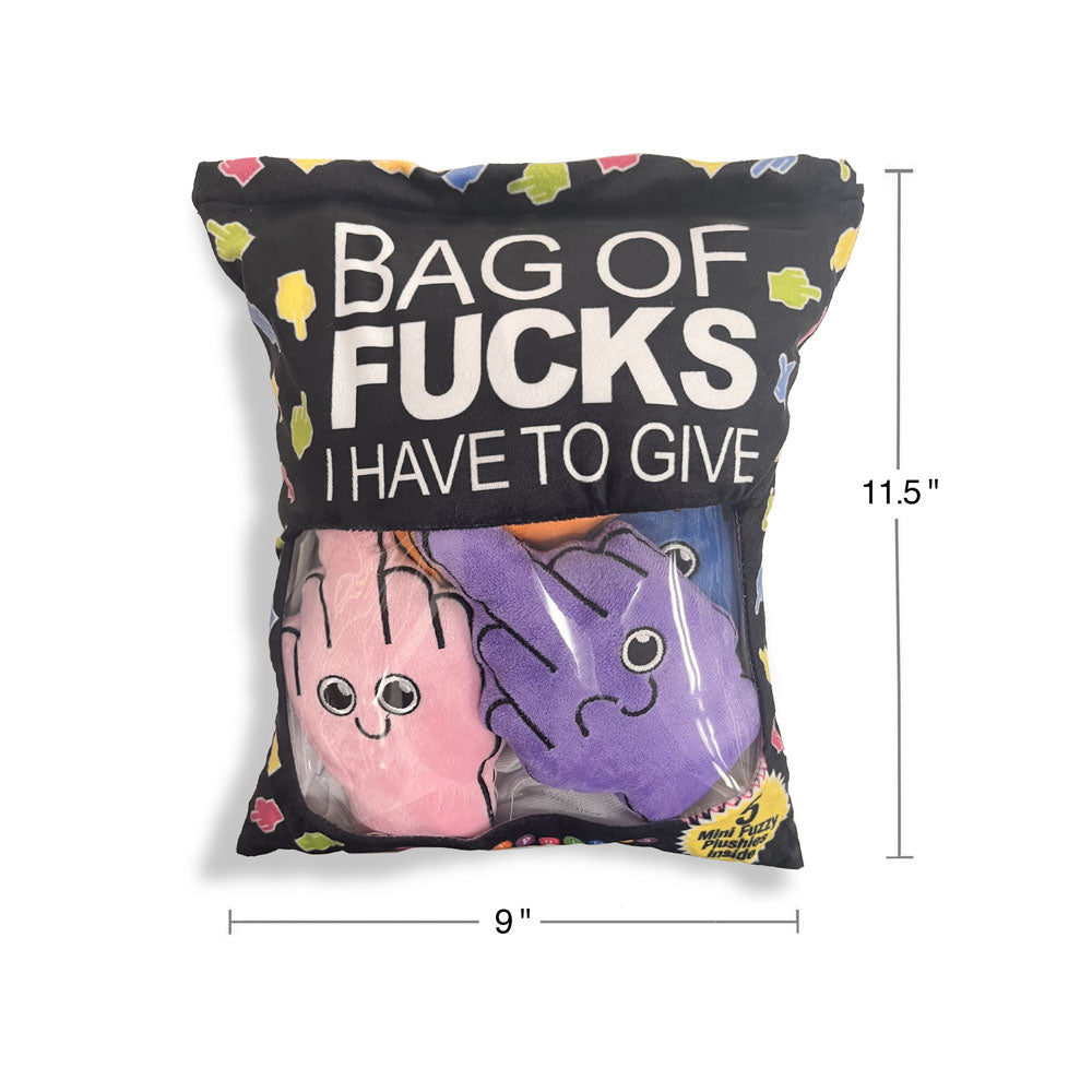 Bag Of Fucks I Have To Give - Mini Fuzzy FU Plushy Pillows - Set of 5 — image 4