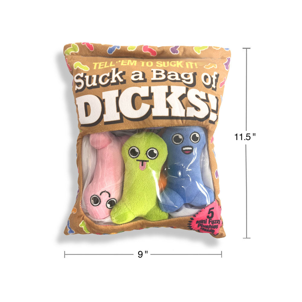 Suck A Bag Of Dicks Plushy Pillows - Mini Fuzzy Dicky Plushy Pillows - Set of 5 — image 4