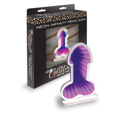 Glitterati Neon Infinity Penis Sign - Novelty LED Light buy online Australia