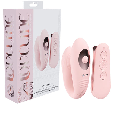LOVELINE Charme Dual Motor Vibe - Pink Dual Motor Vibrator with Wireless Remote buy online Australia