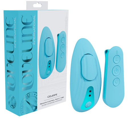 LOVELINE Celeste - Blue - Blue Panty Vibrator with Wireless Remote buy online Australia
