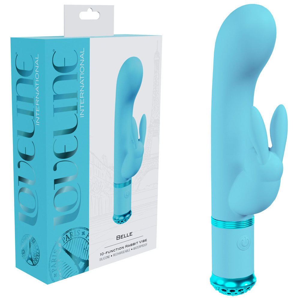 LOVELINE Belle - Blue - Blue 15.6 cm Rabbit VIbrator buy online Australia