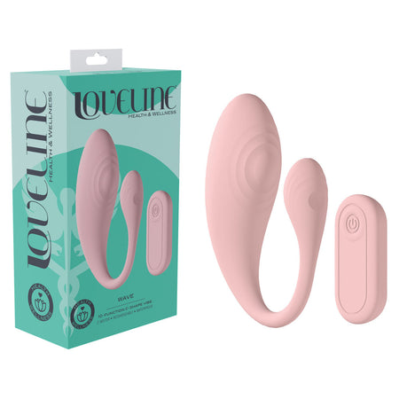 LOVELINE Wave - Pink C-Shaped Vibrator with Remote buy online Australia