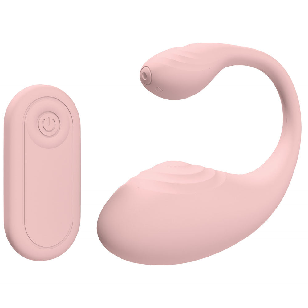 LOVELINE Wave - Pink C-Shaped Vibrator with Remote