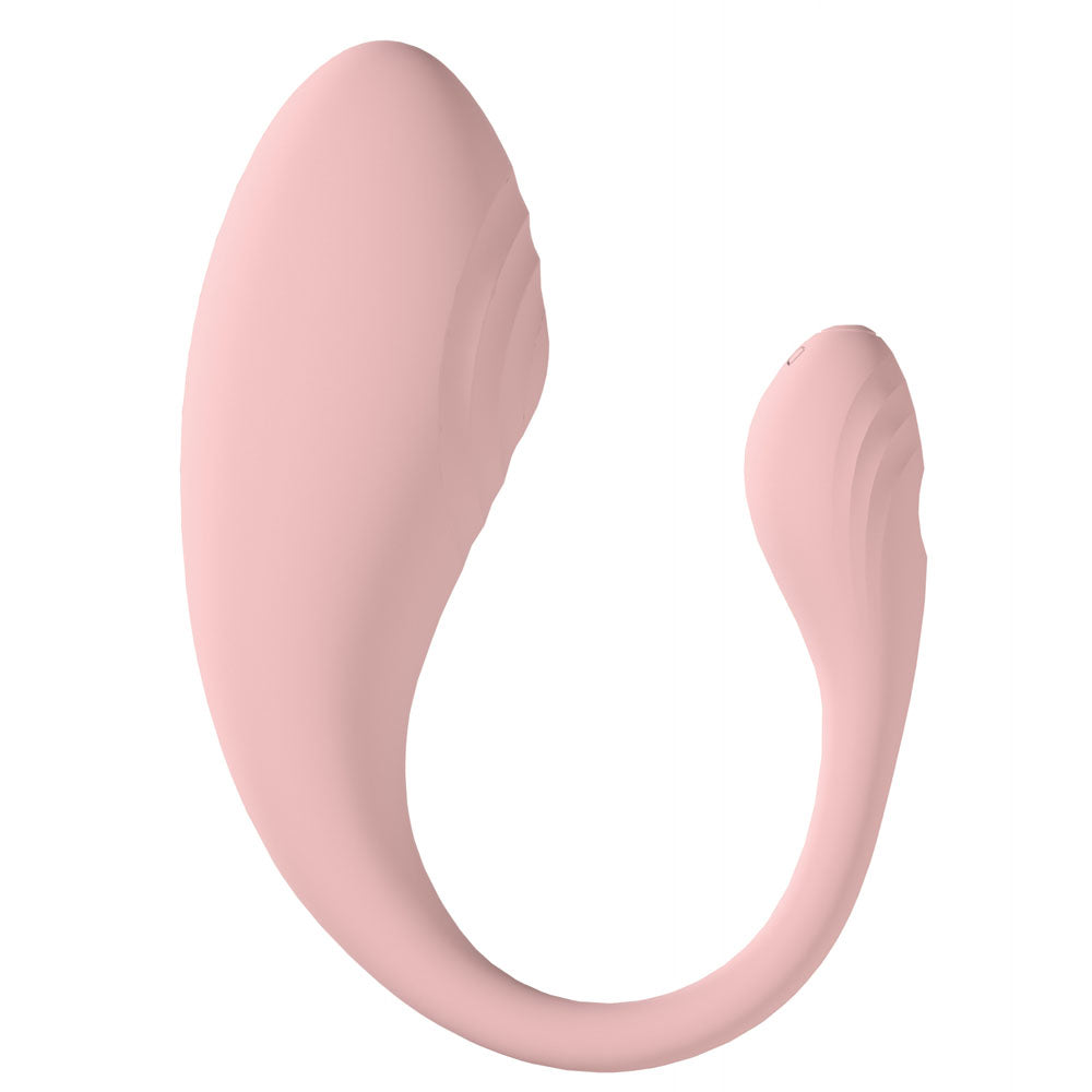 LOVELINE Wave - Pink C-Shaped Vibrator with Remote