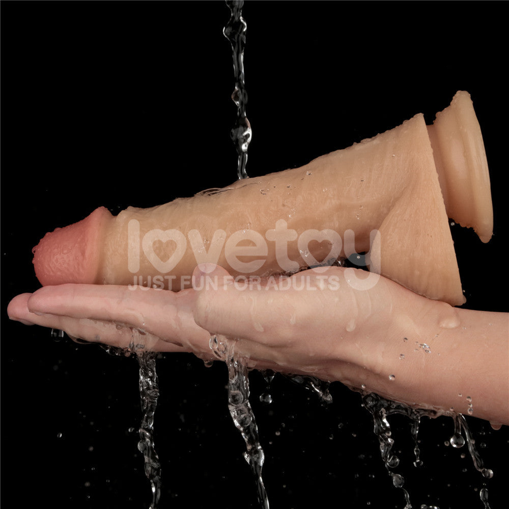 8 Inch Power Basics - Flesh 20 cm USB Rechargeable Vibrating Dong