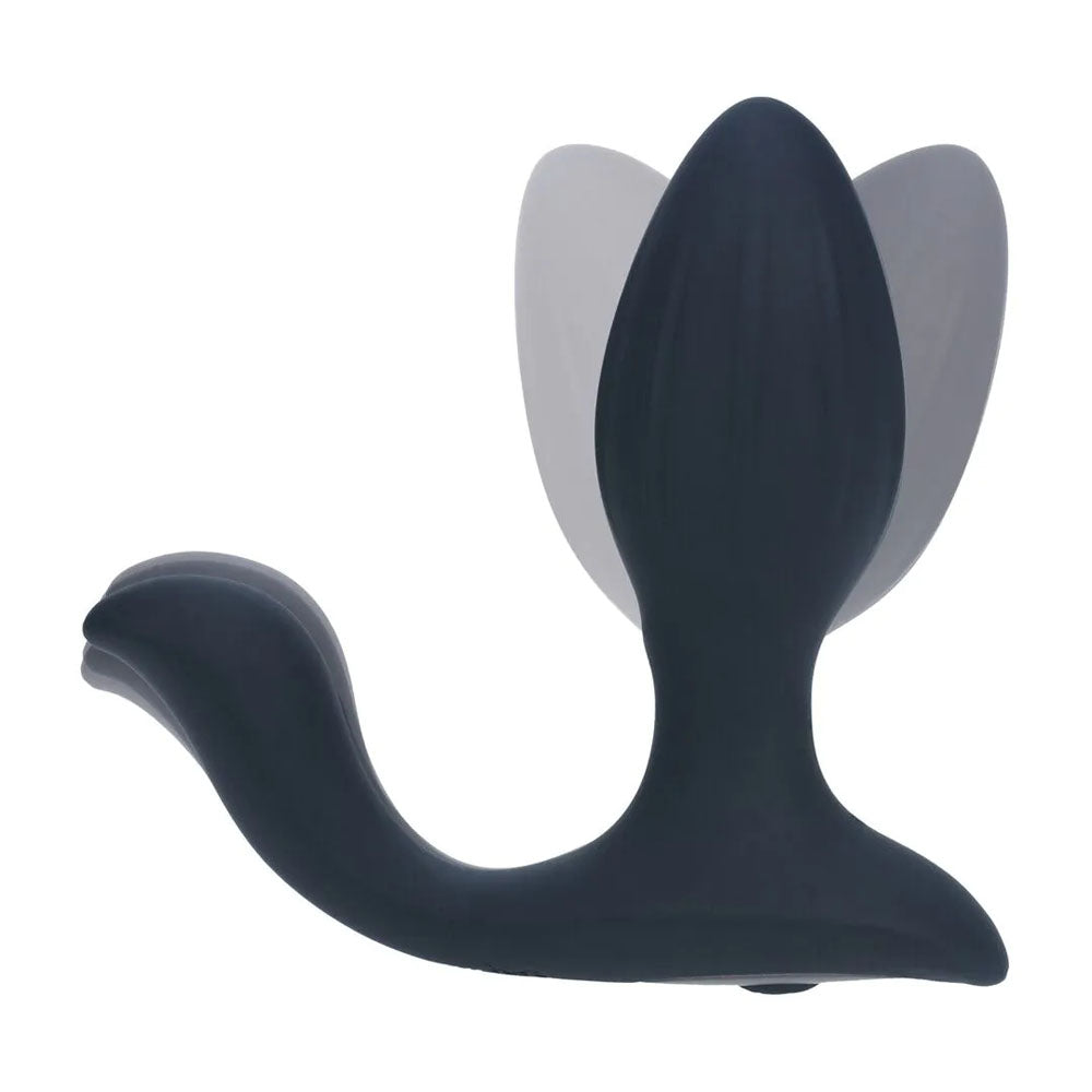 LEVELZ Vibrating & Rotating Anal Plug with Ball Stimulator - Black 10.7 cm USB Rechargeable Vibrating Butt Plug