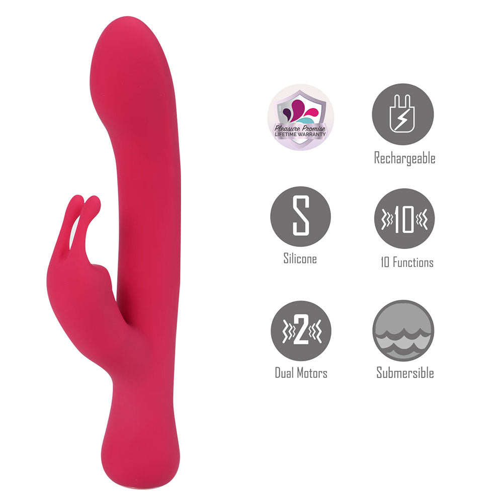 Maia ZARA - Red - Red 17.1 cm Rabbit Vibrator