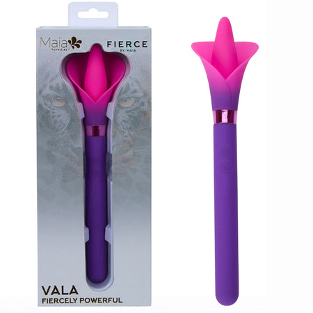 Maia VALA - Purple - Purple/Pink 22.2 cm Flower Vibrator buy online Australia
