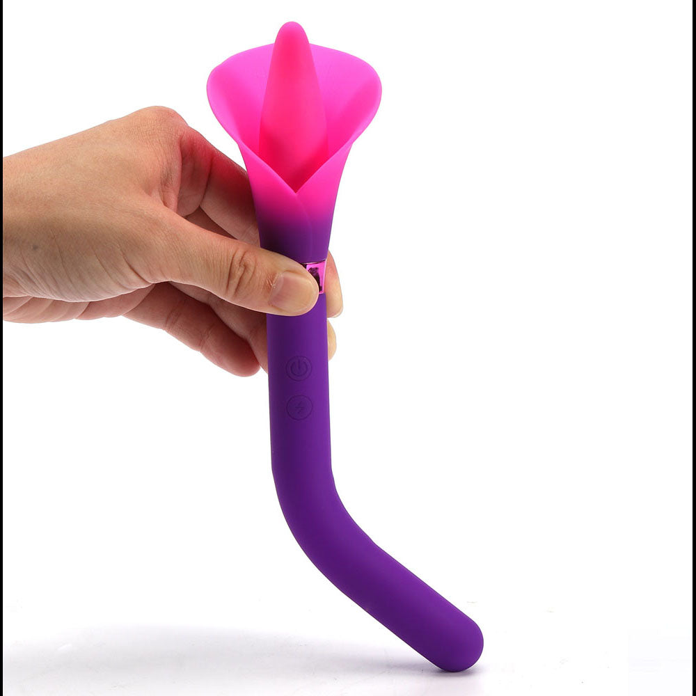 Maia VALA - Purple - Purple/Pink 22.2 cm Flower Vibrator
