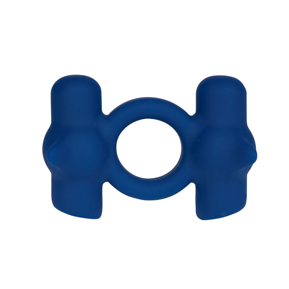 Maia RONAN - Blue - Blue Dual Vibrating Cock Ring