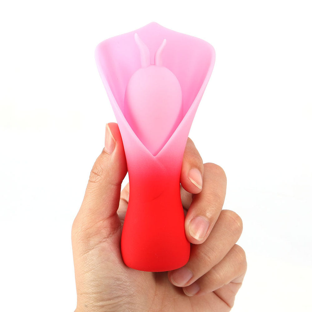 Maia MINA - Red - Red/Pink Fluttering Flower Stimulator