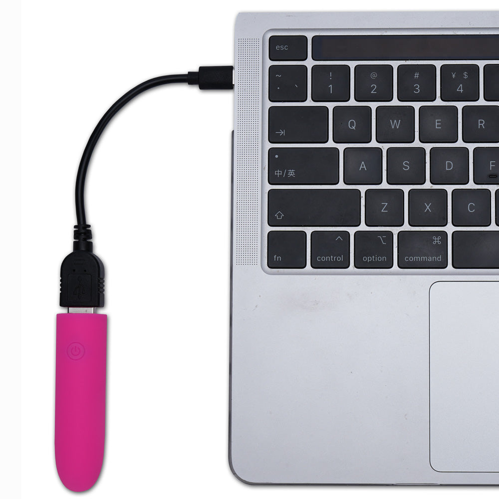 Maia VIBEDRIVE - Pink - Pink 10 cm USB Rechargeable Bullet with 16 GB Storage — image 5