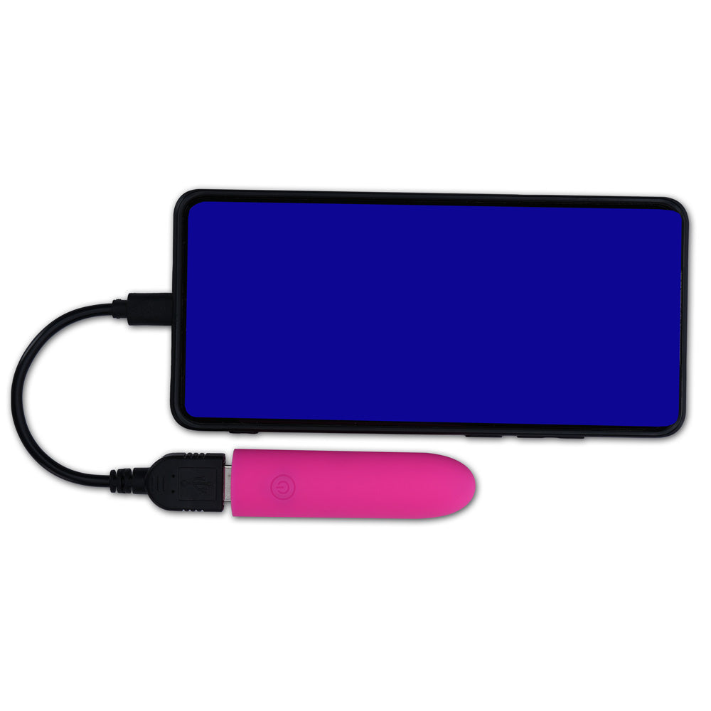 Maia VIBEDRIVE - Pink - Pink 10 cm USB Rechargeable Bullet with 16 GB Storage — image 6