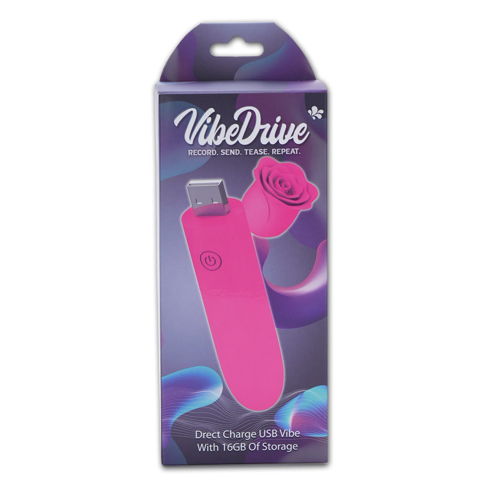Maia VIBEDRIVE - Pink - Pink 10 cm USB Rechargeable Bullet with 16 GB Storage — image 7