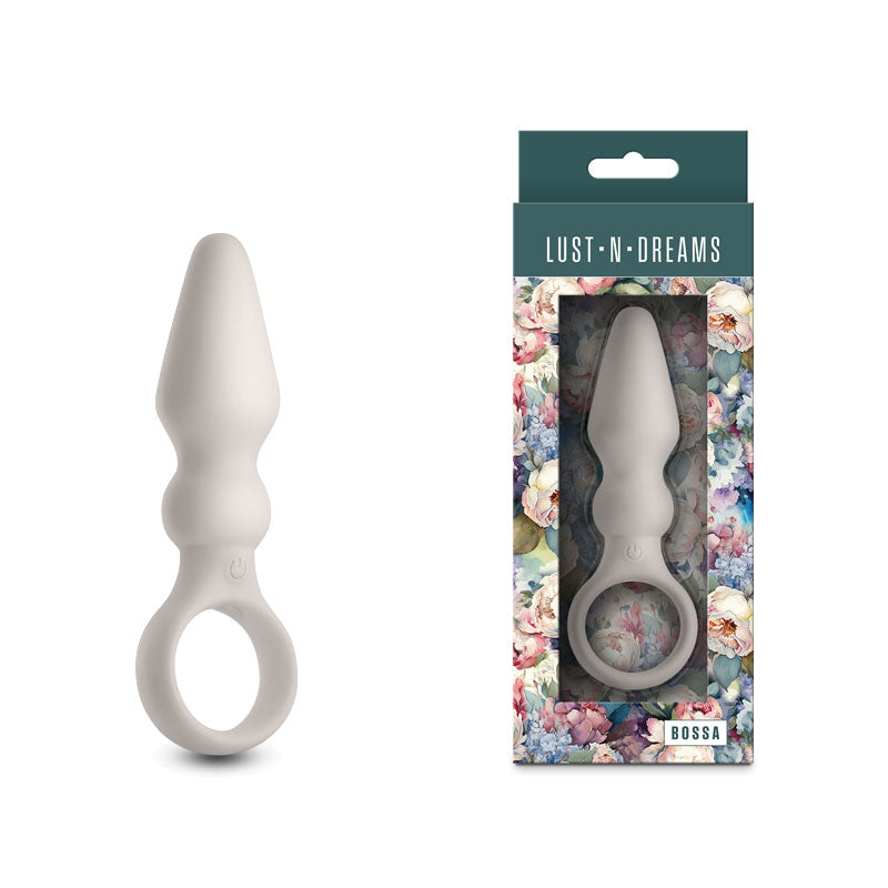 Lust-n-Dreams - Bossa - Fog - White 12.5 cm Vibrating Butt Plug buy online Australia