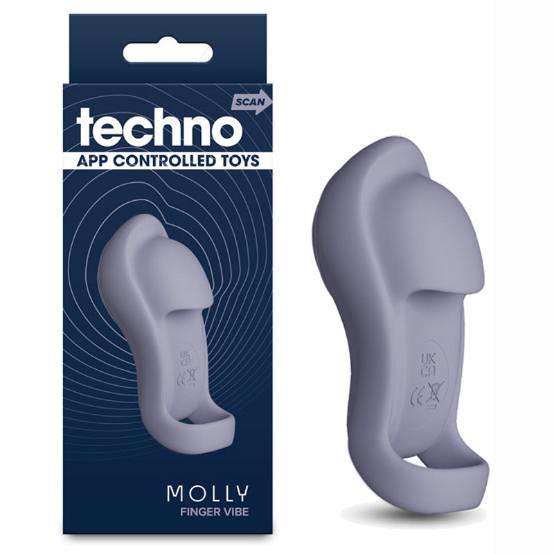 Techno - Molly - Grey Finger Stimulator with App Control buy online Australia
