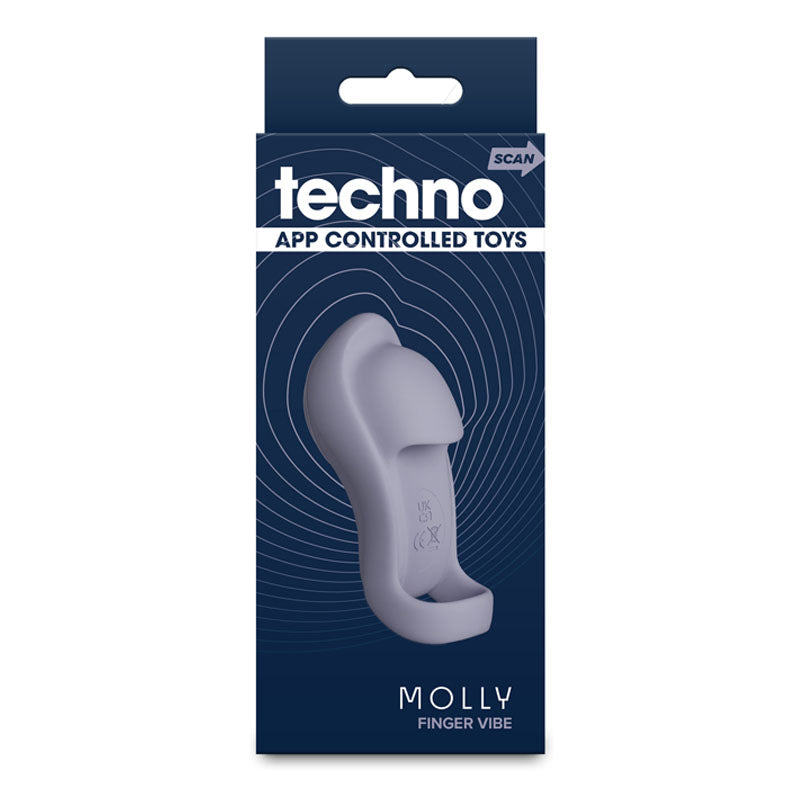 Techno - Molly - Grey Finger Stimulator with App Control
