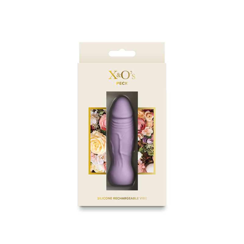 X & O's Peck - Lavender 9.9 cm USB Rechargeable Bullet — image 4