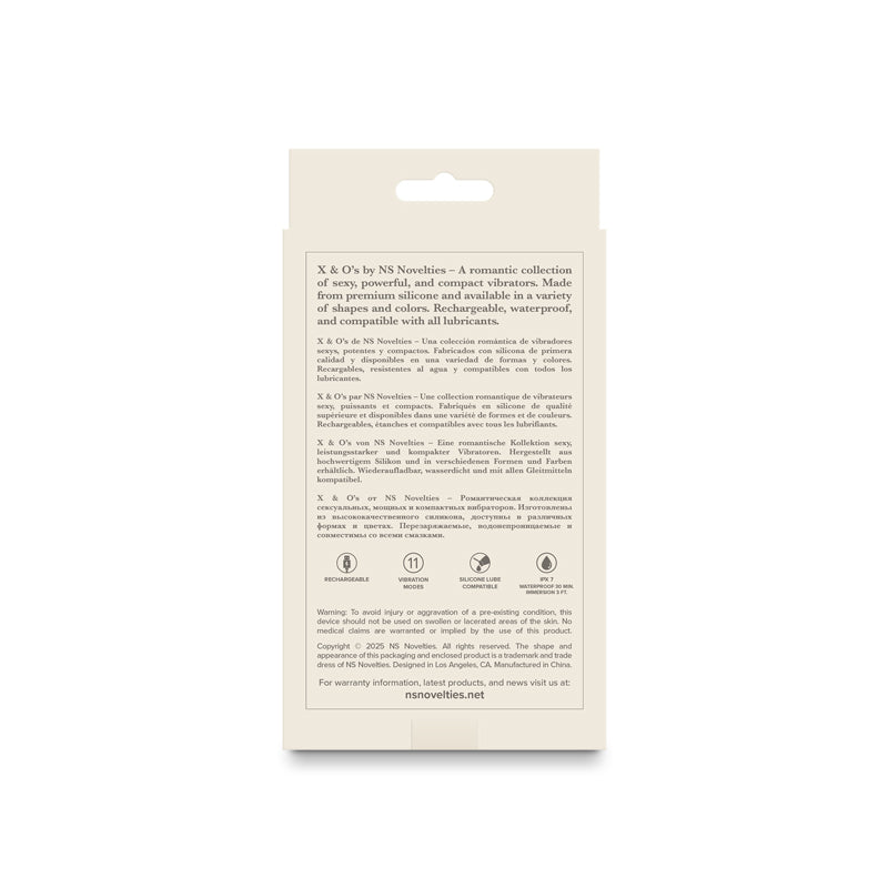 X & O's Peck - Lavender 9.9 cm USB Rechargeable Bullet — image 5