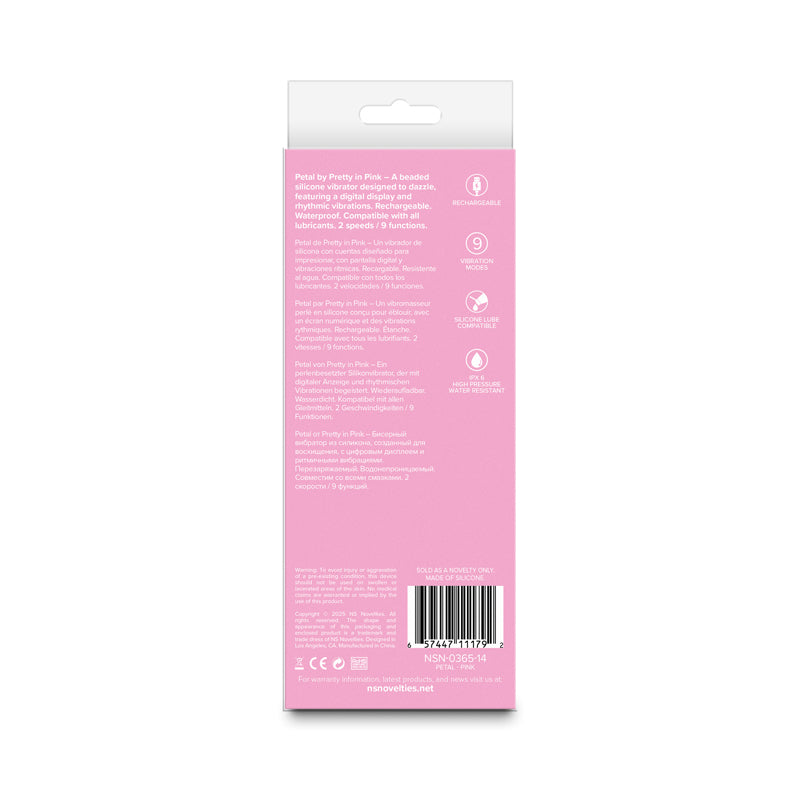 Pretty in Pink Petal - Pink - Pink 15.5 cm USB Rechargeable Vibrator — view 6
