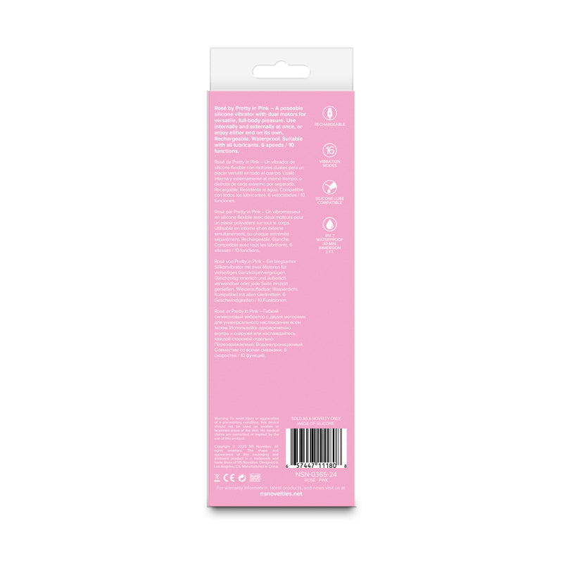 Pretty in Pink Rose - Pink - Pink 19.4 cm Vibrator