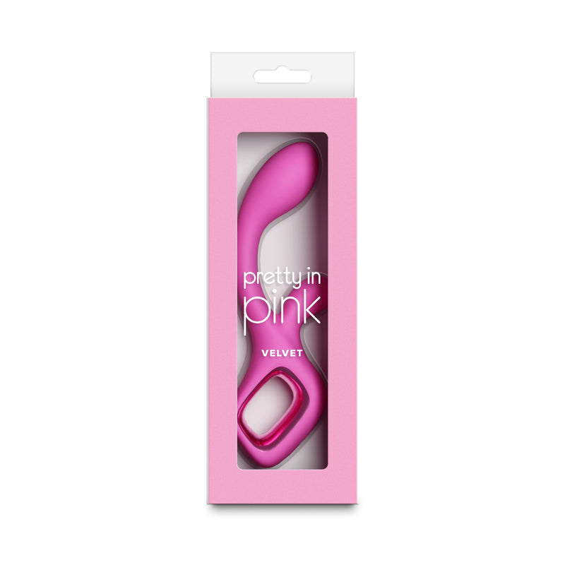 Pretty in Pink Velvet - Pink - Pink 18.7 cm Rabbit Vibrator