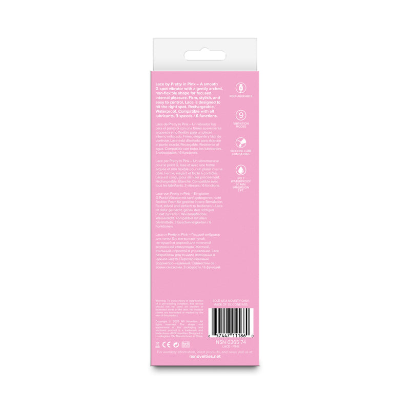 Pretty in Pink Lace - Pink - Pink 18.7 cm Vibrator