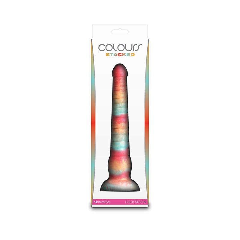 Colours Stacked - 9'' Dildo - Red/Gold - Red/Gold 23 cm Fantasy Dildo — image 5