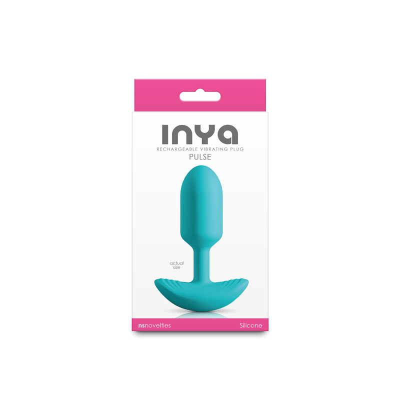 INYA Pulse - Teal - Teal 11 cm Vibrating Butt Plug