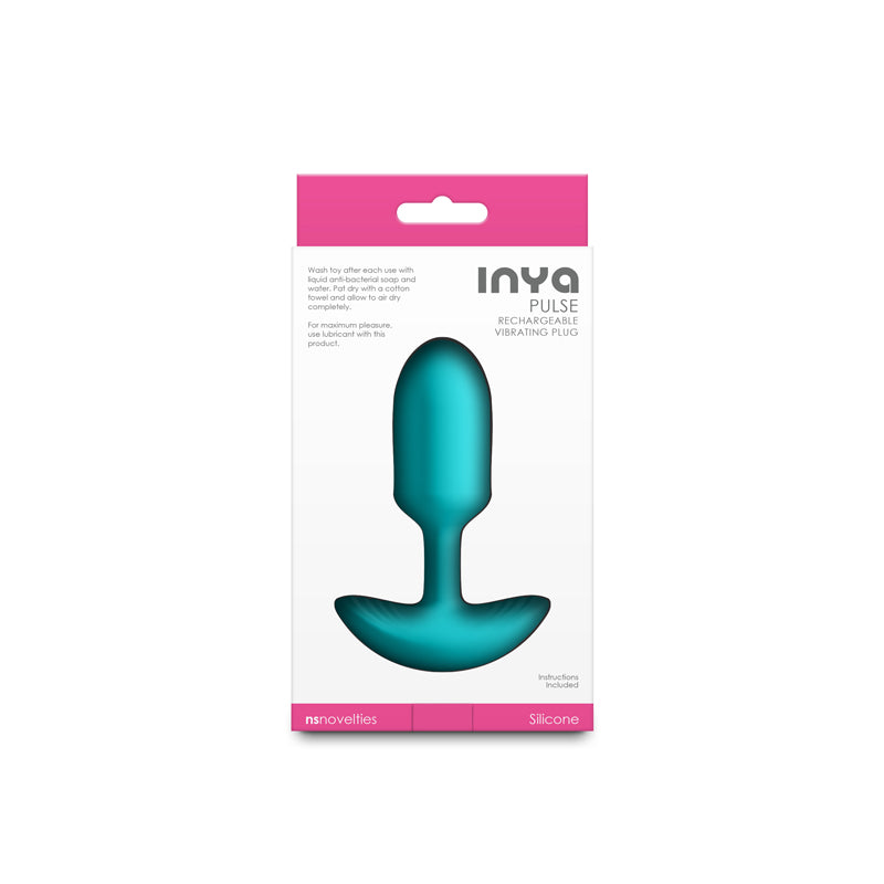 INYA Pulse - Teal - Teal 11 cm Vibrating Butt Plug