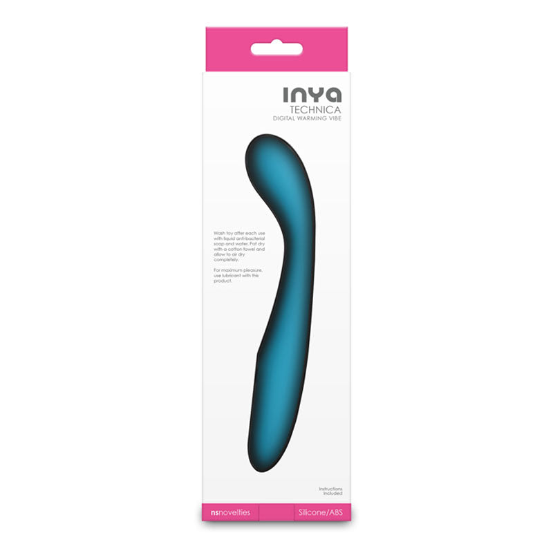 INYA Technica - Teal - Teal 19.2 cm Warming Vibrator