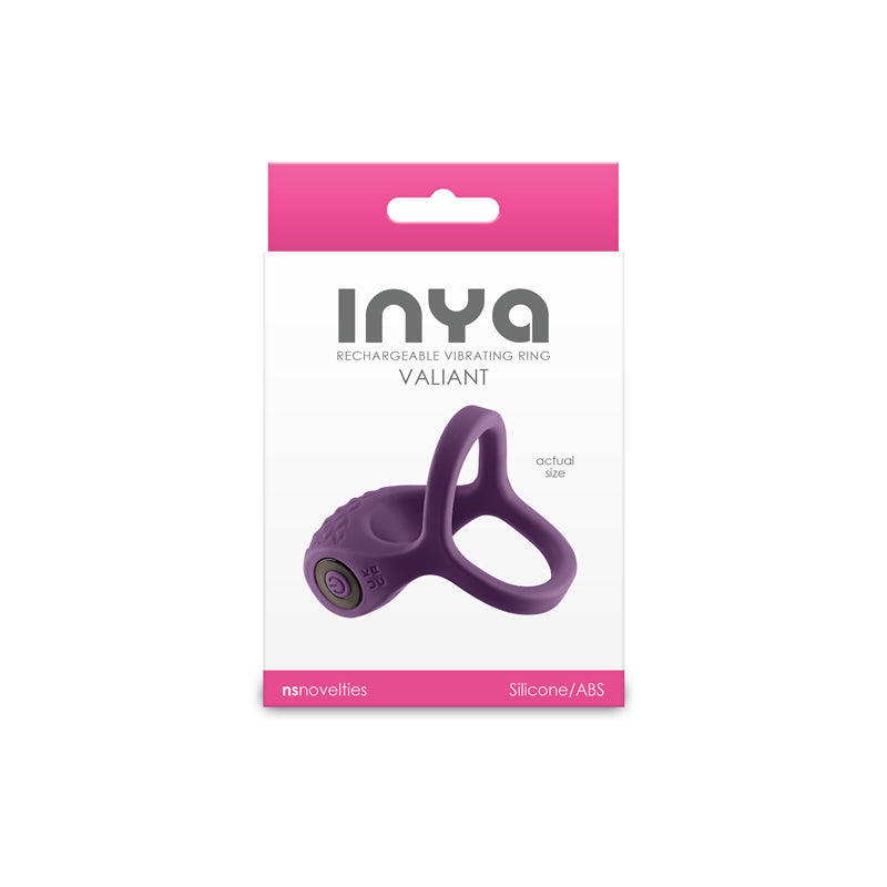 INYA Valiant - Berry - Purple USB Rechargeable Vibrating Cock Ring — image 4