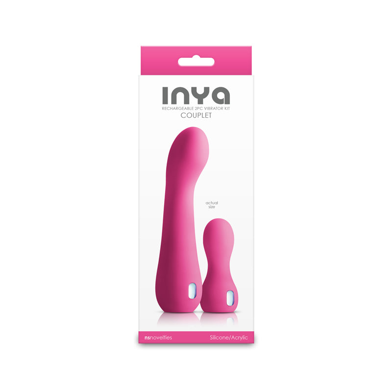INYA Couplet - Pink - Pink Vibrators - Set of 2 Sizes