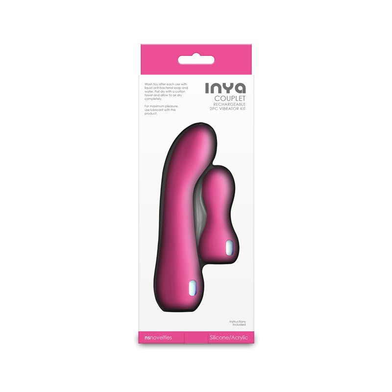 INYA Couplet - Pink - Pink Vibrators - Set of 2 Sizes