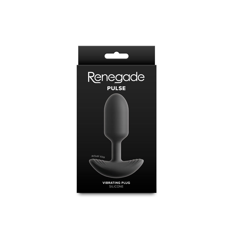 Renegade Pulse - Black - Black 11 cm Vibrating Butt Plug