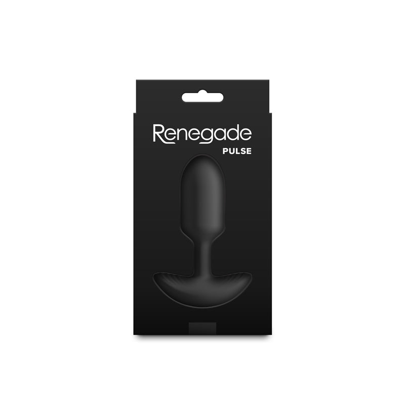 Renegade Pulse - Black - Black 11 cm Vibrating Butt Plug