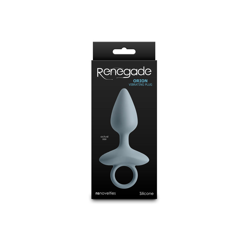 Renegade Orion - Grey - Grey 13 cm USB Rechargeable Vibrating Butt Plug