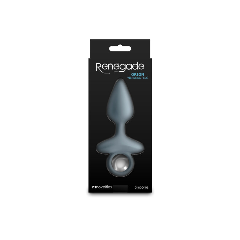 Renegade Orion - Grey - Grey 13 cm USB Rechargeable Vibrating Butt Plug