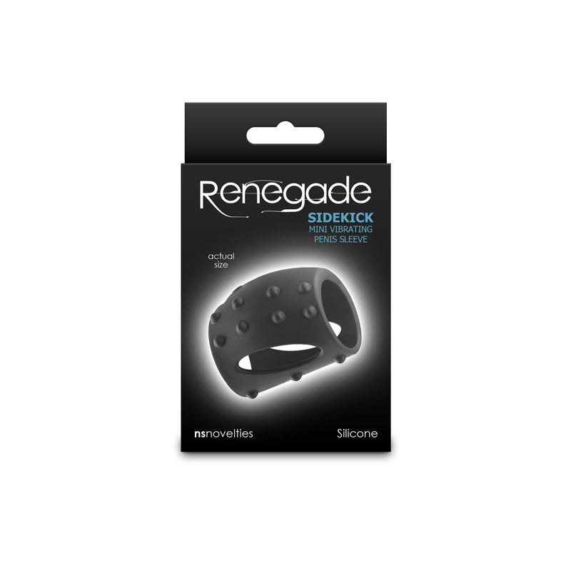 Renegade Sidekick - Black - Black USB Rechargeable Vibrating Penis Cage — image 4