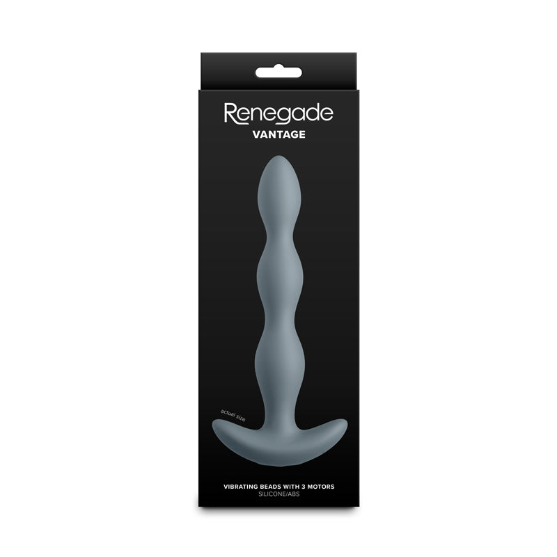Renegade Vantage - Grey - Grey 20.6 cm Vibrating Anal Beads