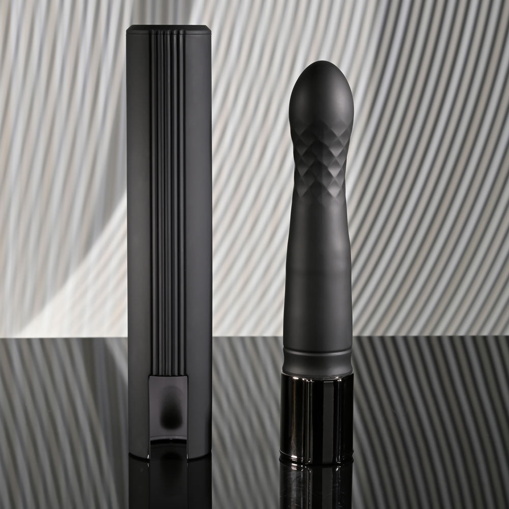 Playboy Pleasure PLEASURE ZONE - Black 21.4 cm Vibrator with USB Charging Dock