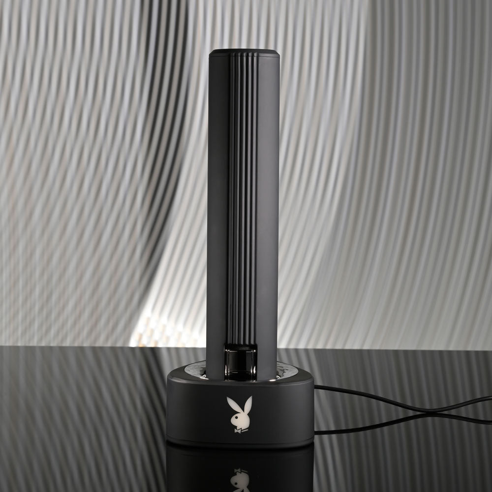 Playboy Pleasure PLEASURE ZONE - Black 21.4 cm Vibrator with USB Charging Dock