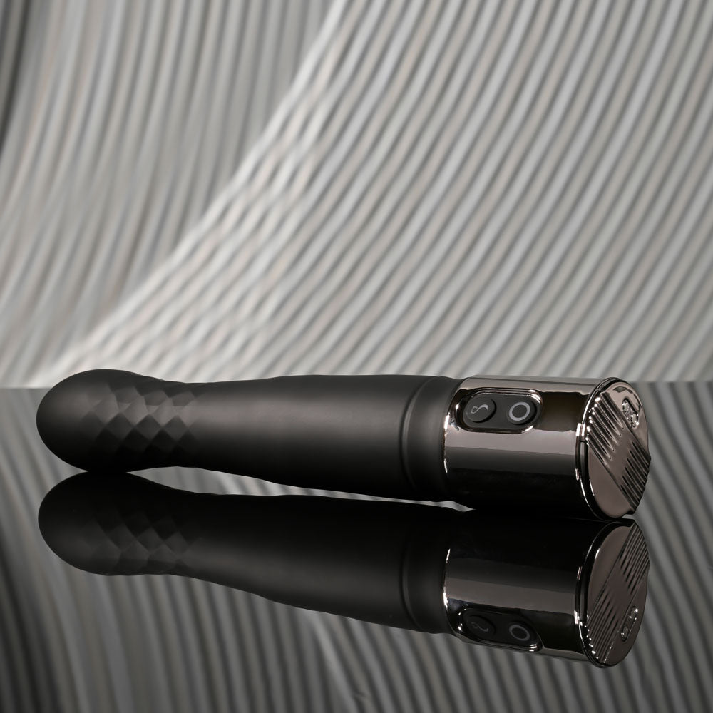 Playboy Pleasure PLEASURE ZONE - Black 21.4 cm Rechargeable Vibrator with USB Charging Dock — view 6