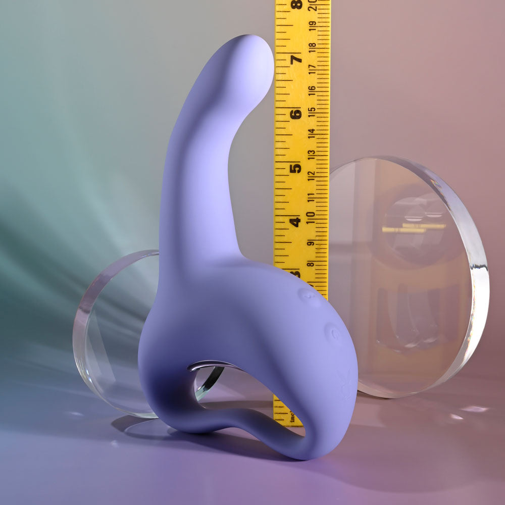 Playboy Pleasure NICE TO MEET YOU - Purple 19.5 cm USB Rechargeable Vibrator — view 8