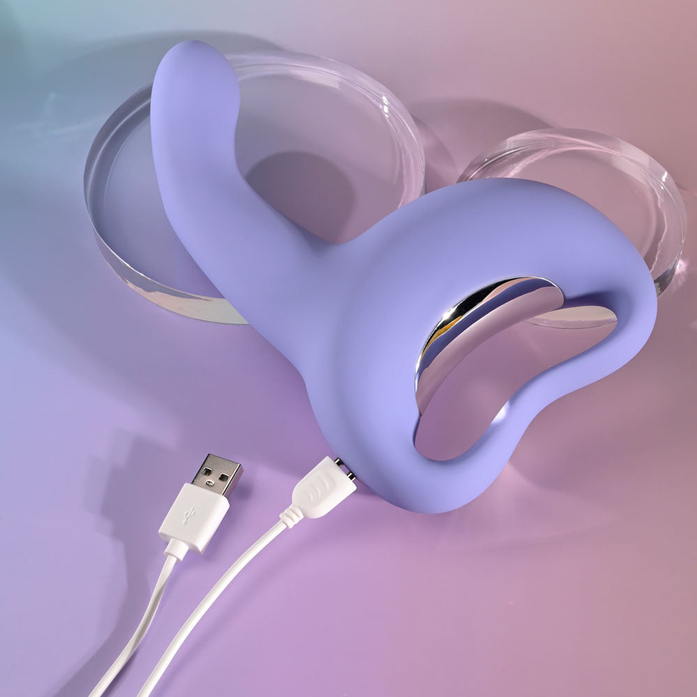 Playboy Pleasure NICE TO MEET YOU - Purple 19.5 cm USB Rechargeable Vibrator — view 9