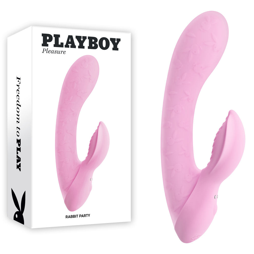 Playboy Pleasure RABBIT PARTY - Pink 15.2 cm Rabbit Vibrator buy online Australia