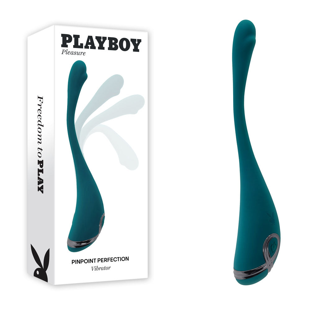 Playboy Pleasure PINPOINT PERFECTION - Green 19.3 cm Poseable Vibrator buy online Australia